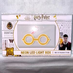NIB Harry Potter Chibi Glasses Neon LED Light Box 12”x7”x2”